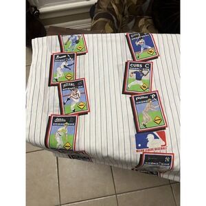 Vintage MLB Baseball 1989 Flat Sheet Mets Twins Angels